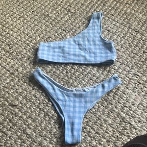 One shoulder Frankie’s Bikinis swimsuit size: M